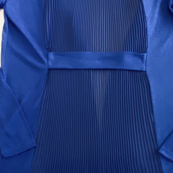 Alberto Makali cardigan Women's Small blue pleated lightweight unique luxury - Picture 5 of 9